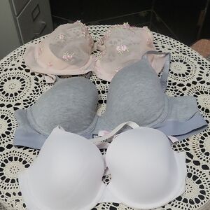 Victorias Secret Bras (3) Size 36C